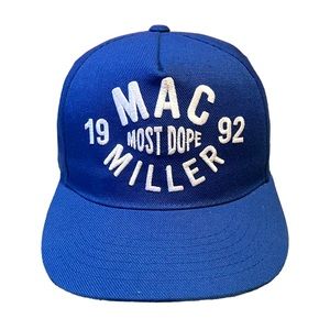 RARE Mac Miller Snapback Hat - Most Dope 1992 (Royal Blue) Good Condition